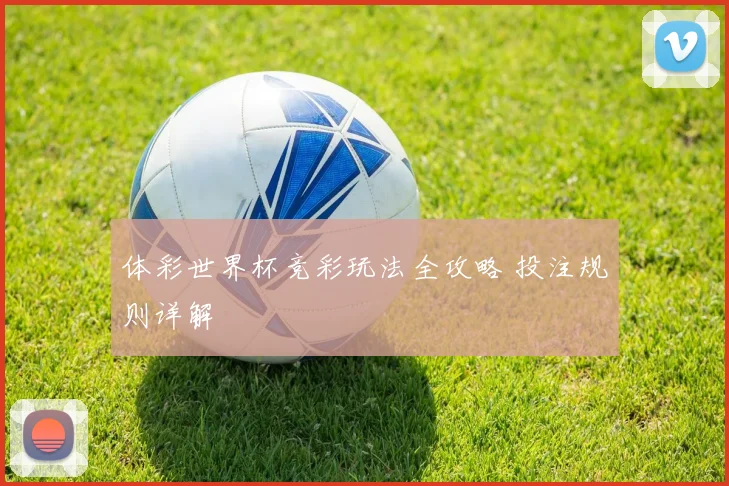 体彩世界杯竞彩玩法全攻略 投注规则详解